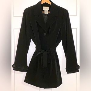 Black trench coat
